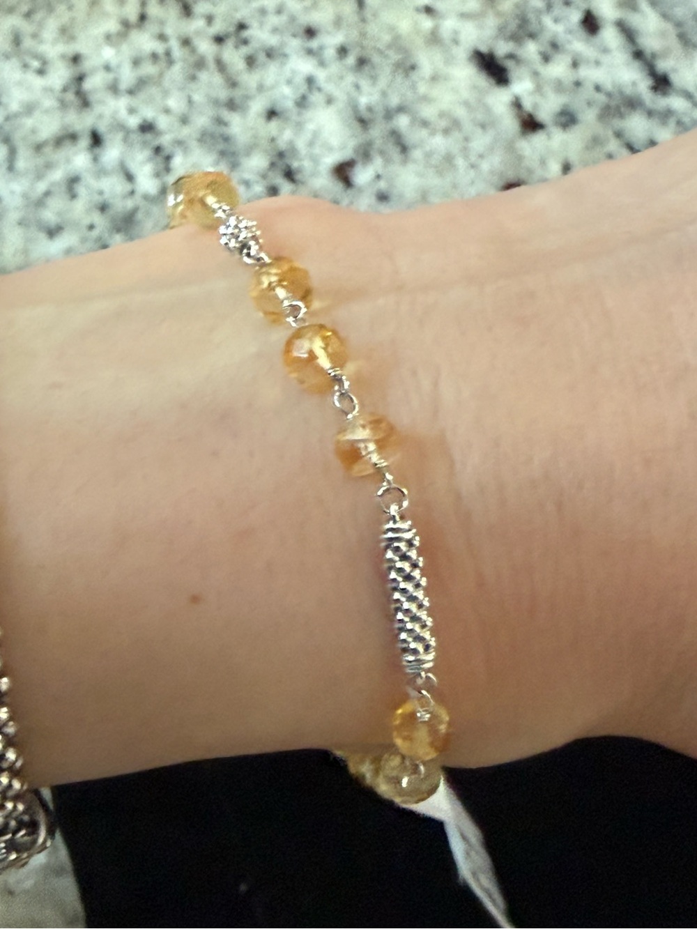 LAGOS Citrine Pigtail Link Station Bracelet – Size 8